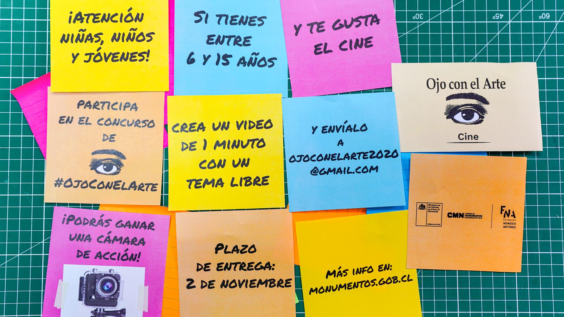 Imagen de Bases del sorteo “Cine” Programa “Ojo con el Arte” 07 de noviembre de 2020 