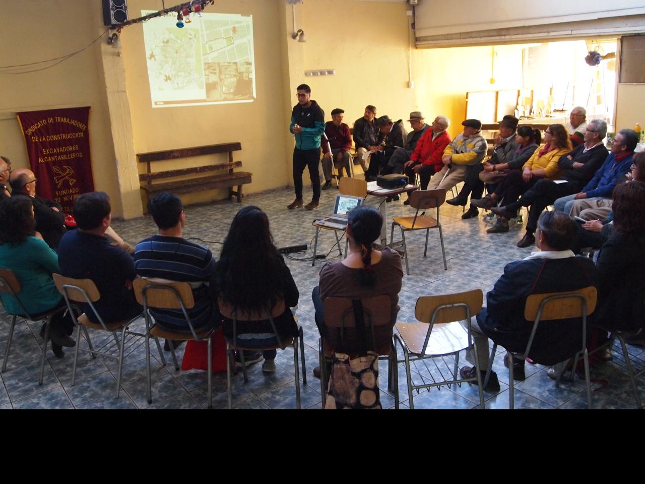 Imagen de Sede social y espacio de memoria de los trabajadores de la construcción, excavadores y alcantarilleros de Santiago, es declarado Monumento Nacional.