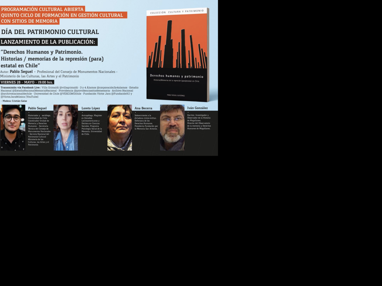 Imagen de Presentan libro “Derechos Humanos y Patrimonio. Historias/memorias de la represión (para) estatal en Chile”