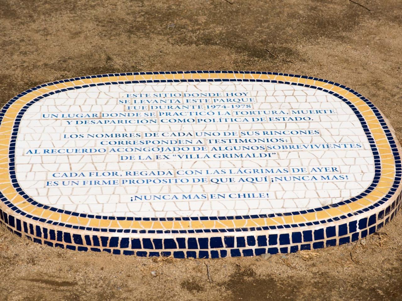 Imagen del monumento Parque por La Paz Villa Grimaldi