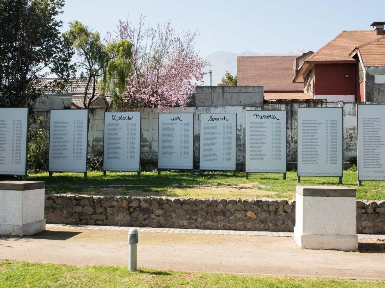 Imagen del monumento Parque por La Paz Villa Grimaldi