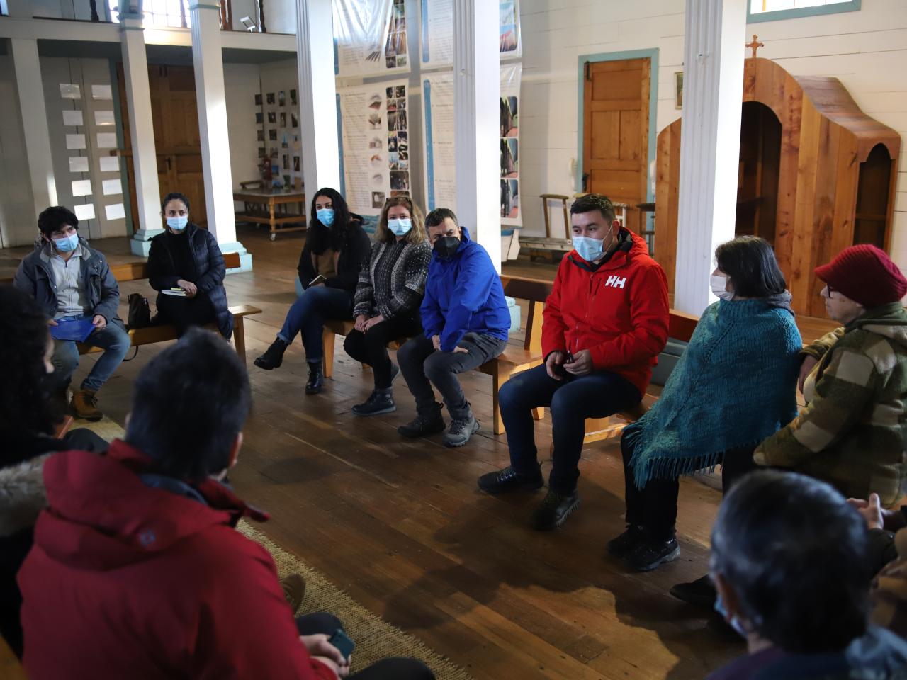 Imagen de Intensa agenda del CMN en Chiloé: equipo técnico visitó iglesias del Sitio de Patrimonio Mundial