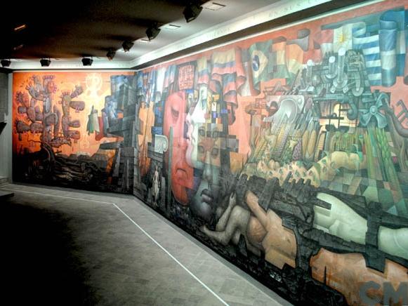 Imagen del monumento Mural "Presencia de América Latina" de Jorge González Camarena