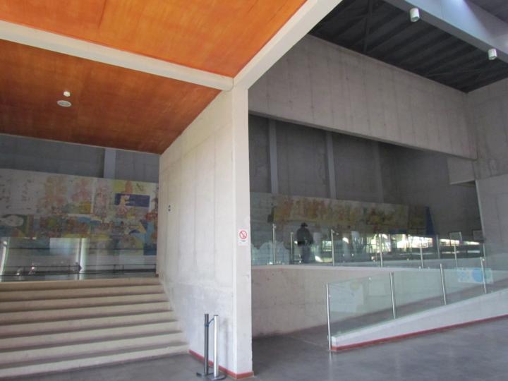 Imagen del monumento Mural "El Primer Gol del Pueblo Chileno" de Roberto Matta