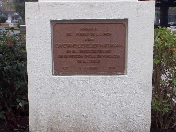 Imagen del monumento Cayetano Letelier Maturana