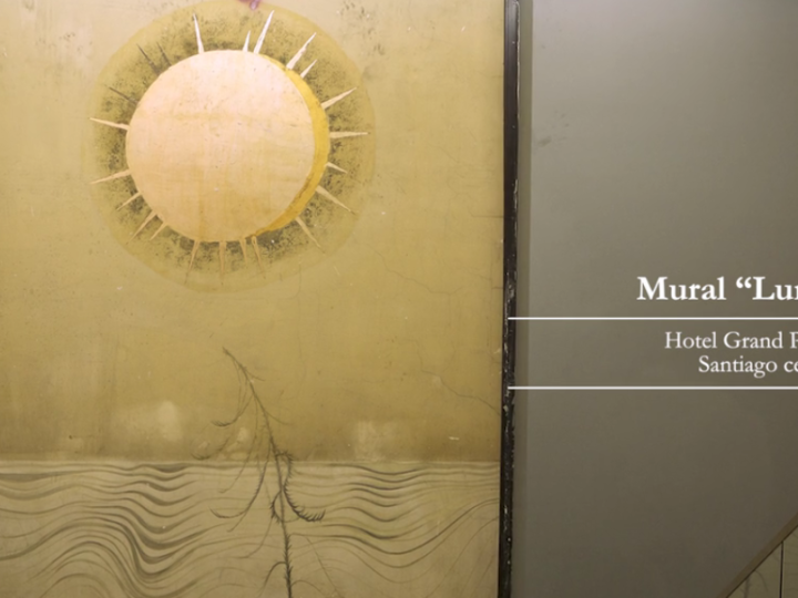 Imagen del monumento Mural "Luna" de Nemesio Antúnez