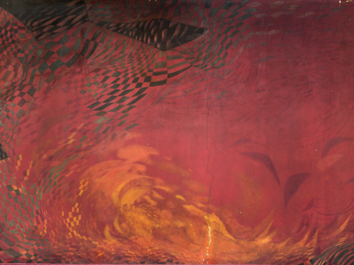 Imagen del monumento Mural "Terremoto" de Nemesio Antúnez