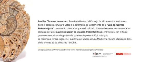Imagen de CMN lanzará Guía para la elaboración de informes paleontológicos