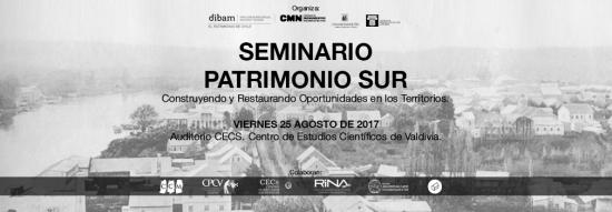 Imagen de Anuncian Seminario Patrimonio Sur “Construyendo y Restaurando Oportunidades en los Territorios” en Valdivia