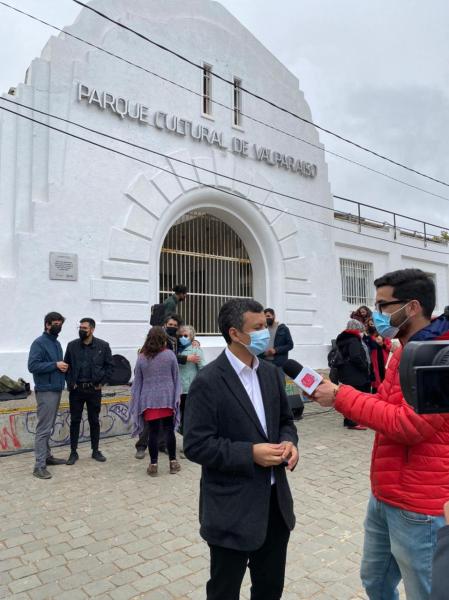 Imagen de Parque Cultural de Valparaíso cuenta con placa que lo identifica como Sitio de Memoria