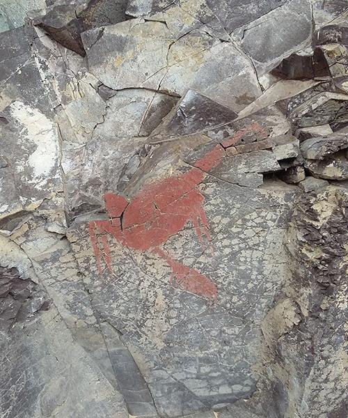 Imagen de CMN constata estado de conservación de pintura rupestre y Capilla de Mármol en la Región de Aysén