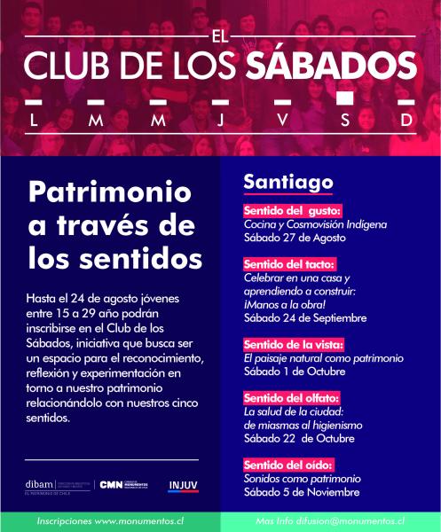Imagen de Se abre convocatoria para Club de los Sábados en Santiago