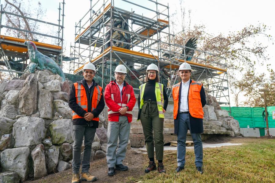 Imagen de Trabajos de restauración del monumento Fuente Alemana presenta 30% de avance