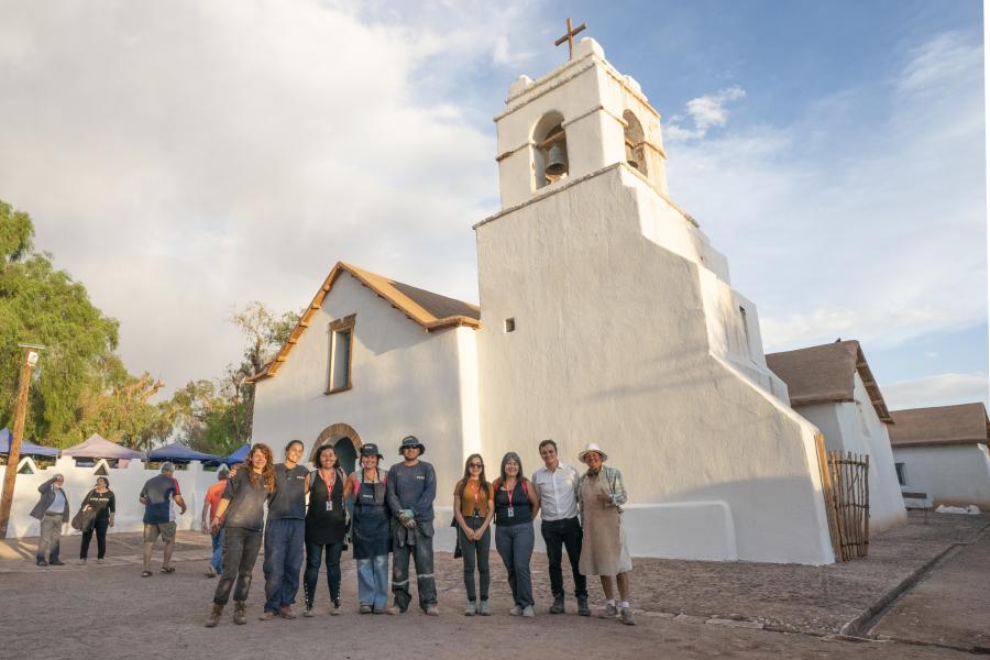 Imagen de Consejo de Monumentos Nacionales inaugura obras que protegerán la estructura de la Iglesia de San Pedro de Atacama