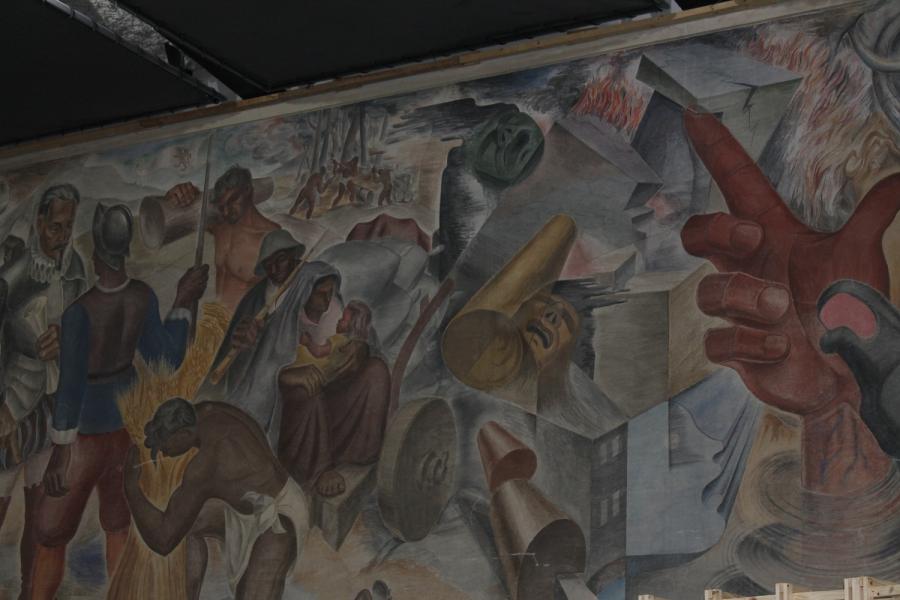 Imagen del monumento Mural &amp;quot;Historia de Concepción&amp;quot; de Gregorio de la Fuente