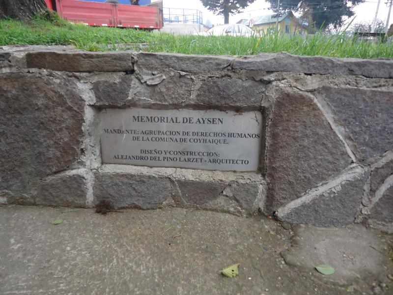 Imagen del monumento Memorial En HomenajeDe Los Detenidos Desaparecidos Y Ejecutados Políticos Región De Aysén