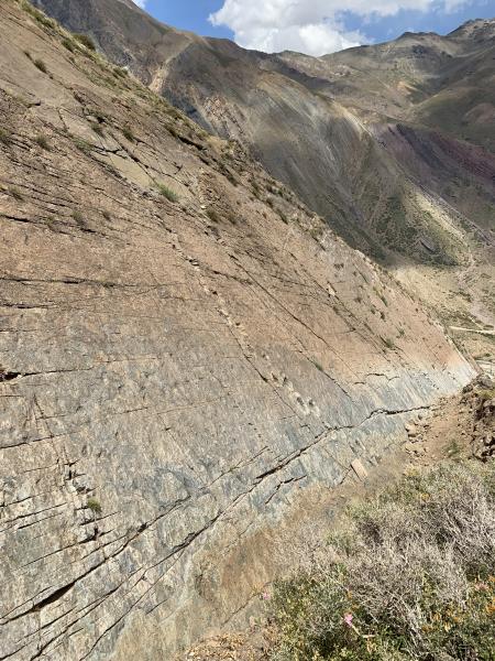 Imagen del monumento Sitio donde se conservan huellas de animales extinguidos en el lugar denominado &amp;quot;Termas del Flaco&amp;quot;