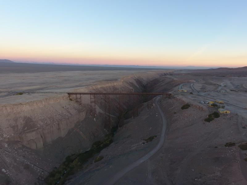 Imagen del monumento Viaducto de Conchi sobre el río Loa