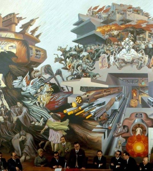 Imagen de CMN aprueba declaratoria como Monumento Histórico del mural “Principio y fin” de Chillán
