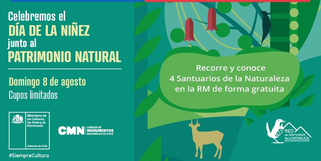 Imagen de Para celebrar el Día de la Niñez, cuatro Santuarios de la Naturaleza de la Región Metropolitana abrirán gratuitamente y con previa inscripción