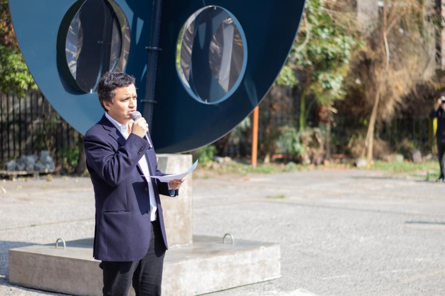 Imagen de Escultura “El cuarto mundo” vuelve a su lugar en el GAM