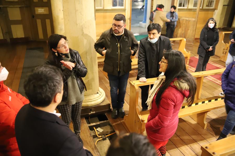 Imagen de Intensa agenda del CMN en Chiloé: equipo técnico visitó iglesias del Sitio de Patrimonio Mundial