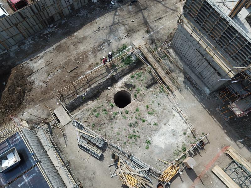 Imagen de El histórico pozo que descubrieron las obras de Maestranza San Eugenio